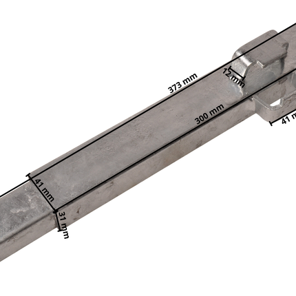 Eduard Eckpfosten/Eckrunge Eduard 30 cm hinten rechts vorne links - geschraubt