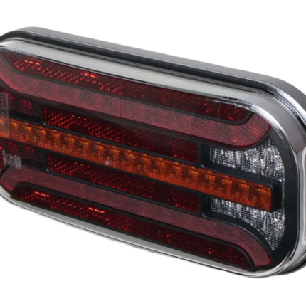 Fristom Anhänger Rückleuchte - Fristom FT-230 LED - links - 215x95x38 mm - mit dynamischem Blinker - inklusive Nebelschlussleuchte