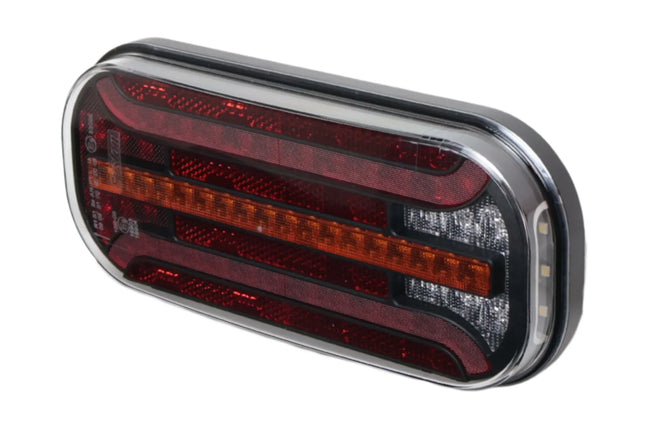 Fristom Anhänger Rückleuchte - Fristom FT-230 LED - links - 215x95x38 mm - mit dynamischem Blinker - inklusive Nebelschlussleuchte
