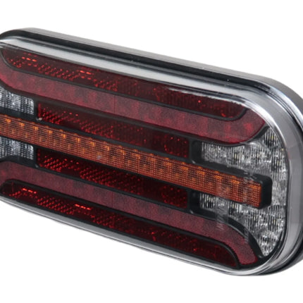 Fristom Anhänger Rückleuchte - Fristom FT-230 LED - rechts - 215x95x38 mm - mit dynamischem Blinker - inklusive Rückfahrleuchte