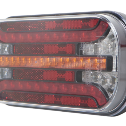Fristom Anhänger Rückleuchte - Fristom FT-230 LED - rechts - 215x95x38 mm - mit dynamischem Blinker - inklusive Rückfahrleuchte