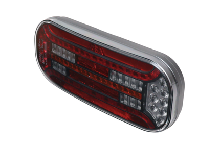 Fristom Anhänger Rückleuchte - Fristom FT-610 LED - links - 302x130x51 mm - mit dynamischem Blinker - 100 cm lose Drahtanschluss