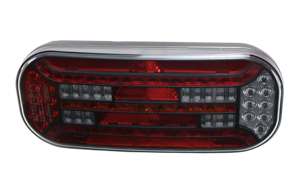 Fristom Anhänger Rückleuchte - Fristom FT-610 LED - links - 302x130x51 mm - mit dynamischem Blinker - 100 cm lose Drahtanschluss