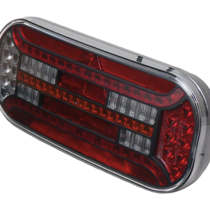 Fristom Anhänger Rückleuchte - Fristom FT-610 LED - rechts - 302x130x51 mm - mit dynamischem Blinker - 100 cm lose Drahtanschluss