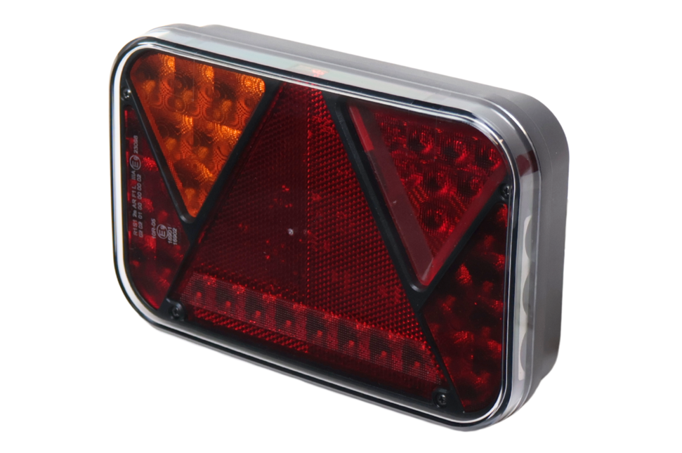 Fristom Anhänger Rückleuchte - Fristom - links - 200x130x50 mm -  5-poliger Bajonettanschlus - mit integriertem Widerstand