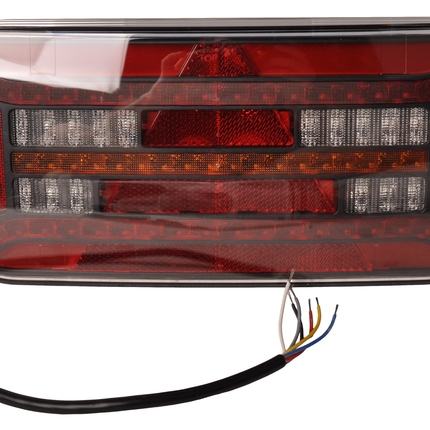 Fristom Fristom FT-610 Rückleuchte  links - LED 302x130x51 mm - mit dynamischer Anzeige - 100 cm loser Kabelanschluss