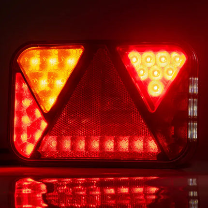 Fristom Rückleuchte - Fristom - links - 200x130x50 mm - Aspöck Steckverbinder - mit integriertem Widerstand