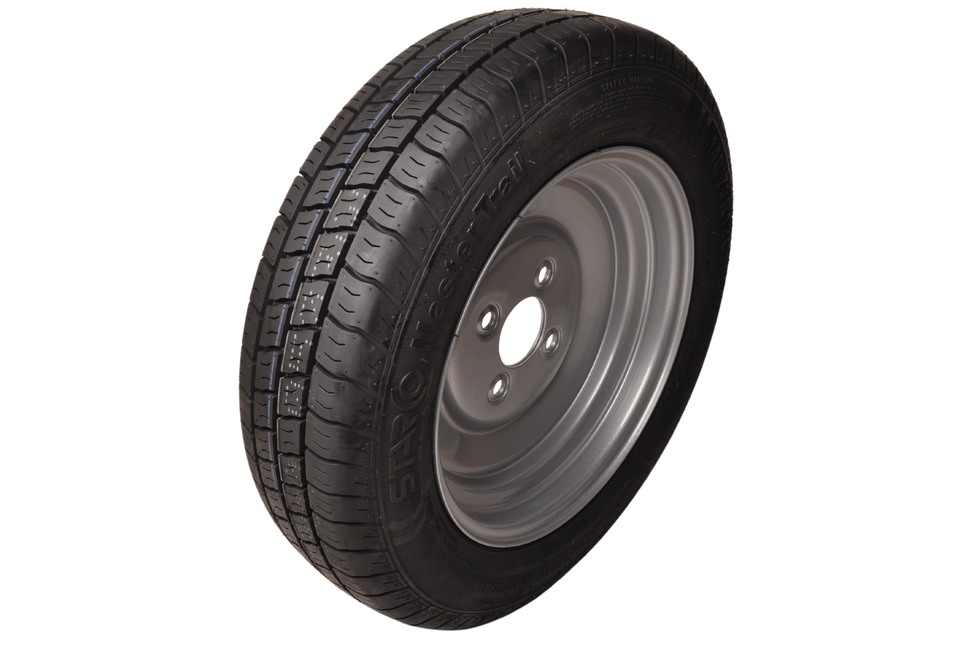 GT RADIAL Komplettrad 12 Zoll - 140/70R12C Reifen + Felge - Opel Pitch: 4x100 - 530 kg - 60 mm Nabendurchmesser