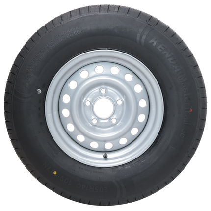 GT RADIAL Komplettrad Anhänger - 205/80R14C - Lochkreis: 5x112 - Tragfähigkeit: 950 kg - Nabendurchmesser: 67 mm