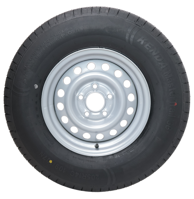 GT RADIAL Komplettrad Anhänger - 205/80R14C - Lochkreis: 5x112 - Tragfähigkeit: 950 kg - Nabendurchmesser: 67 mm