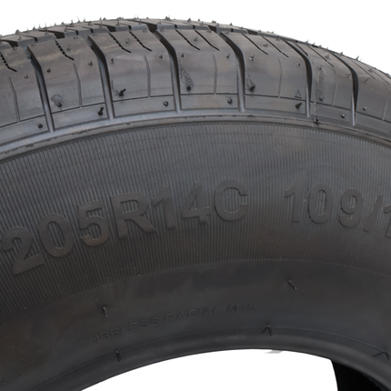 GT RADIAL Tubeless Reifen Anhänger - 205R14C - Tragfähigkeit: 1030kg