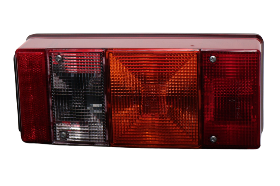 Hella Anhänger Rückleuchte - Hella - 4-Kammer - rechts - 246x108x66 mm - Flachsteckeranschluss - inklusive Rückfahrleuchte