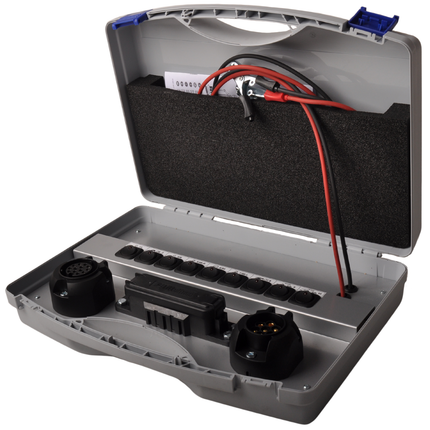 Jaeger Testkoffer 7/13 polig - universal - Jaeger-Anschluss - 12 Volt