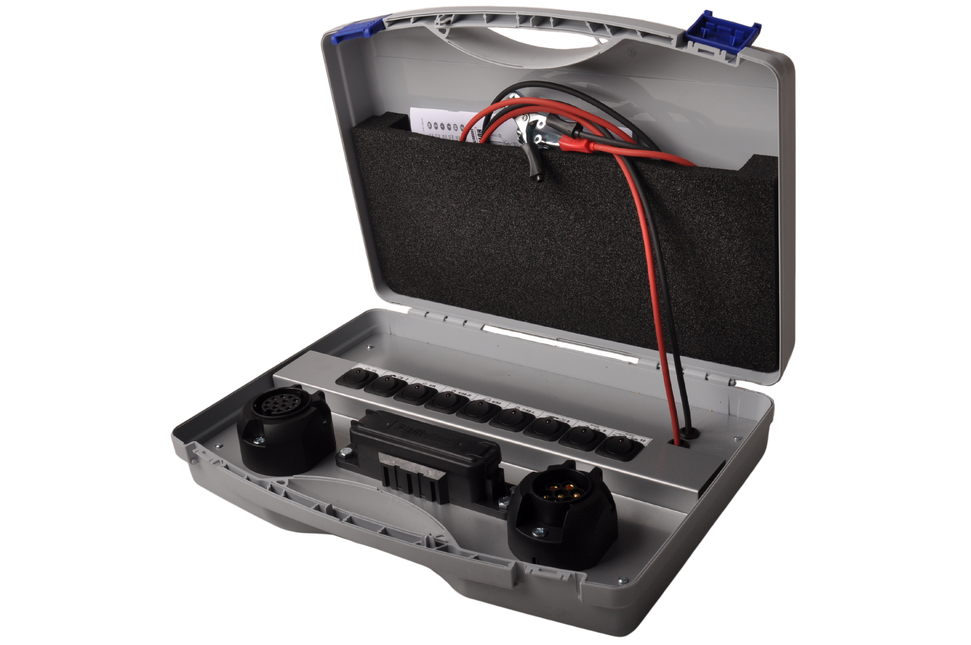 Jaeger Testkoffer 7/13 polig - universal - Jaeger-Anschluss - 12 Volt