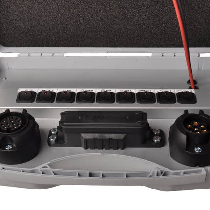 Jaeger Testkoffer 7/13 polig - universal - Jaeger-Anschluss - 12 Volt