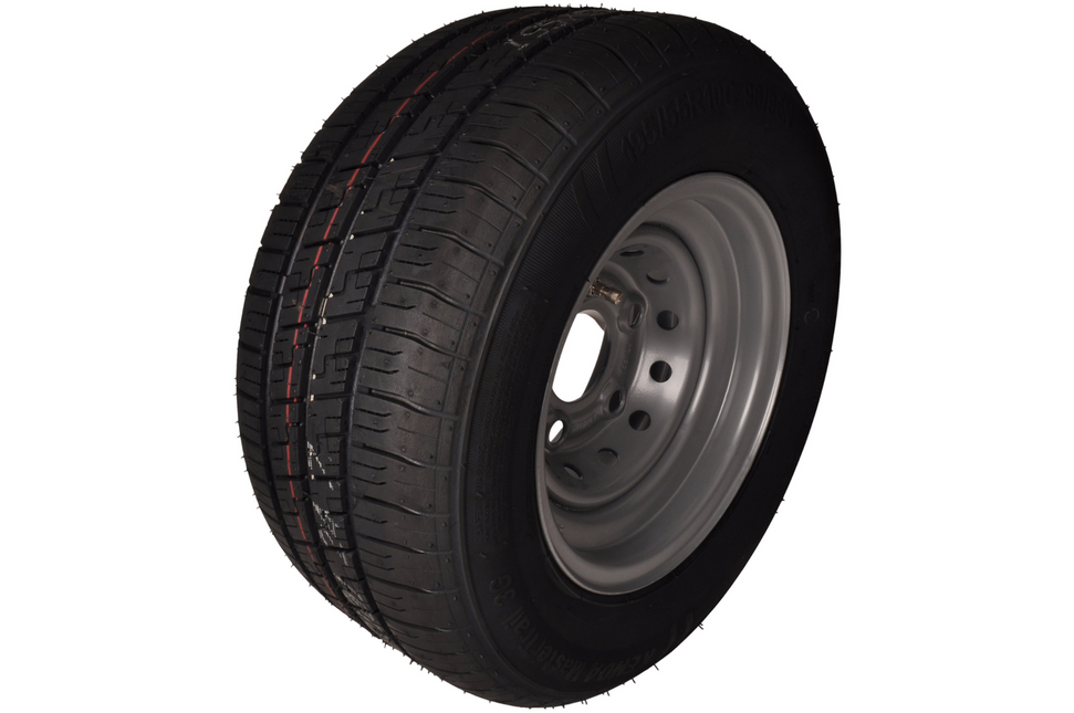 Kargotrail Komplettrad 10 Zoll - 195/55R10C Reifen + Felge - ET-4 - Mercedes Lochkreis: 5x112 - 750 kg - 10PR - 67 mm Nabendurchmesser