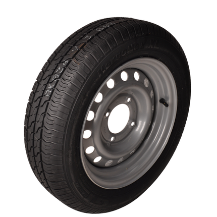 Kargotrail Komplettrad 145/70R13 Reifen + Felge (Lochkreis 4x115) 425kg Nabendurchmesser 85 mm