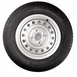 Kargotrail Komplettrad 155/70R13 Reifen + Felge (Lochkreis 4x100) 375 kg Nabendurchmesser 57 mm