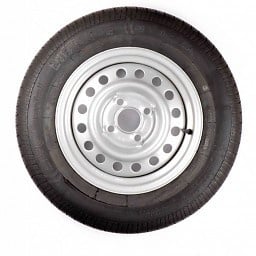 Kargotrail Komplettrad 185/70R13 Reifen + Felge (Lochkreis 4x100) 600kg Nabendurchmesser 57 mm