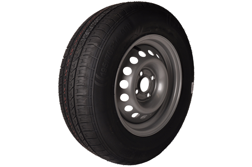 Kargotrail Komplettrad  195/70R14C (4x100) 710kg 57mm Nabe