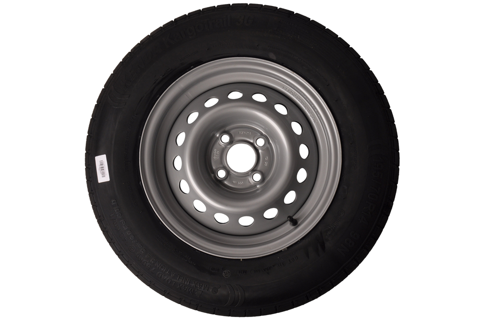 Kargotrail Komplettrad  195/70R14C (4x100) 710kg 57mm Nabe