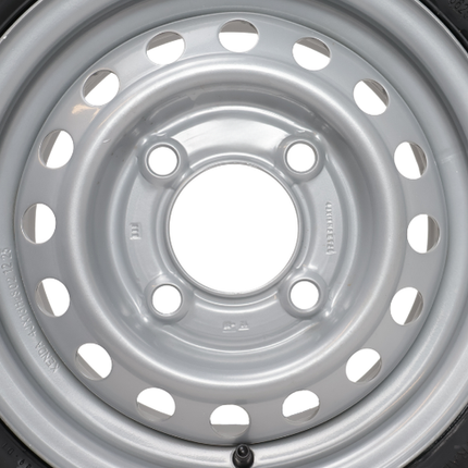 Kargotrail Komplettrad Anhänger - 135/80R13 - Lochkreis: 4x130 - Tragfähigkeit: 335 kg - Nabendurchmesser: 85 mm
