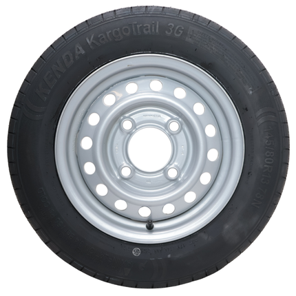 Kargotrail Komplettrad Anhänger - 145/80R13 - Lochkreis: 4x130 - Tragfähigkeit: 425 kg - Nabendurchmesser: 85 mm