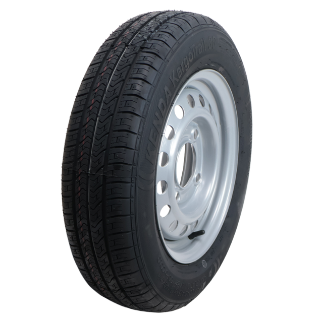 Kargotrail Komplettrad Anhänger - 145/80R13 - Lochkreis: 4x130 - Tragfähigkeit: 425 kg - Nabendurchmesser: 85 mm