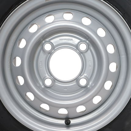 Kargotrail Komplettrad Anhänger - 145/80R13 - Lochkreis: 4x130 - Tragfähigkeit: 425 kg - Nabendurchmesser: 85 mm