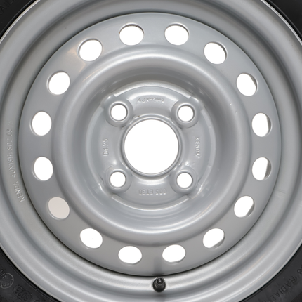 Kargotrail Komplettrad Anhänger - 155/70R13 - Lochkreis: 4x100 - Tragfähigkeit: 375 kg - Nabendurchmesser: 57 mm
