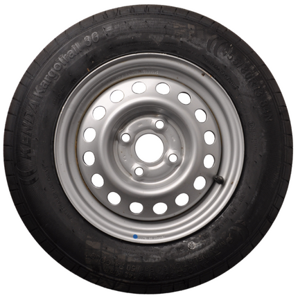 Kargotrail Komplettrad Anhänger - 155R13 - Lochkreis: 4x100 - Tragfähigkeit: 500 kg - Nabendurchmesser: 57 mm