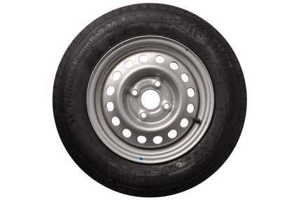 Kargotrail Komplettrad Anhänger - 155R13 - Lochkreis: 4x100 - Tragfähigkeit: 500 kg - Nabendurchmesser: 57 mm