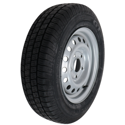 Kargotrail Komplettrad Anhänger - 155R13C - Lochkreis: 5x112 -Tragfähigkeit: 615 kg - Nabendurchmesser: 67 mm