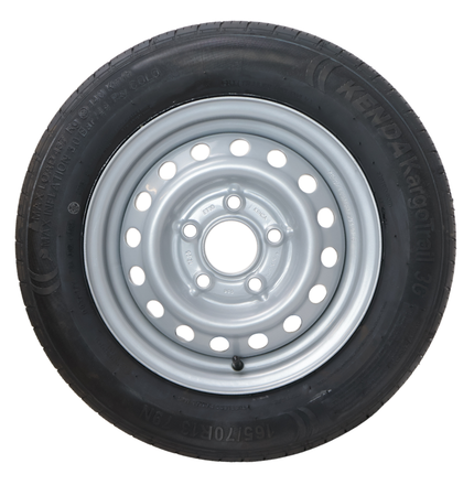 Kargotrail Komplettrad Anhänger - 165/70R13 - Lochkreis: 5x112 - Tragfähigkeit: 437 kg - Nabendurchmesser: 67 mm