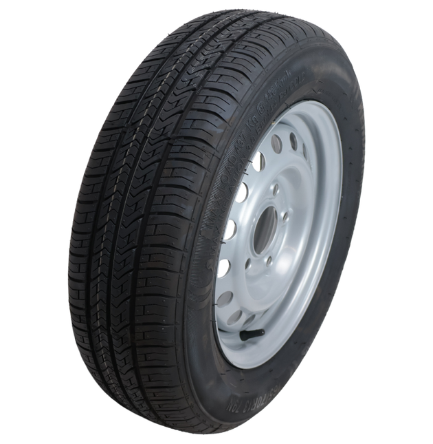 Kargotrail Komplettrad Anhänger - 165/70R13 - Lochkreis: 5x112 - Tragfähigkeit: 437 kg - Nabendurchmesser: 67 mm