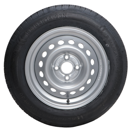 Kargotrail Komplettrad Anhänger - 185/65R14C - Lochkreis: 4x100 - Tragfähigkeit: 650 kg - Nabendurchmesser: 57 mm