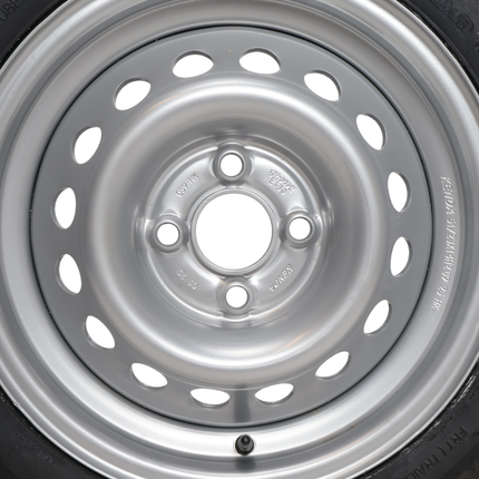 Kargotrail Komplettrad Anhänger - 185/65R14C - Lochkreis: 4x100 - Tragfähigkeit: 650 kg - Nabendurchmesser: 57 mm