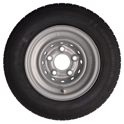 Kargotrail Komplettrad Anhänger - 195/55R10C - Lochkreis: 5x112 - Tragfähigkeit: 750 kg - Nabendurchmesser: 67 mm - 10PR - ET-4