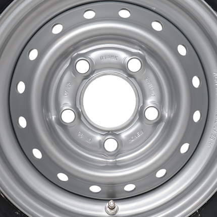 Kargotrail Komplettrad Anhänger - 195/60R12C - Lochkreis: 5x112 - Tragfähigkeit: 900 kg - Nabendurchmesser: 67 mm