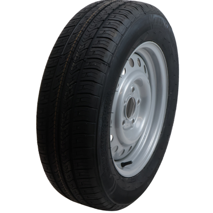 Kargotrail Komplettrad Anhänger - 195/65R15 - Lochkreis: 5x112 - Tragfähigkeit: 690 kg - Nabendurchmesser: 67 mm