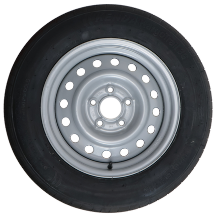 Kargotrail Komplettrad Anhänger - 195/65R15 - Lochkreis: 5x112 - Tragfähigkeit: 690 kg - Nabendurchmesser: 67 mm