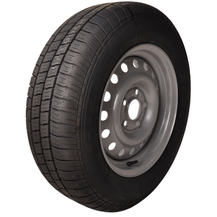 Kargotrail Komplettrad Anhänger - 195/70 R15 - Lochkreis: 5x112 - Tragfähigkeit: 900 kg - Nabendurchmesser: 67 mm