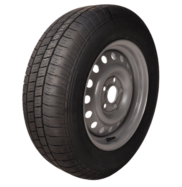 Kargotrail Komplettrad Anhänger - 195/70 R15 - Lochkreis: 5x112 - Tragfähigkeit: 900 kg - Nabendurchmesser: 67 mm