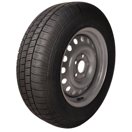 Kargotrail Komplettrad Anhänger - 195/70R15C - Lochkreis: 5x112 - Tragfähigkeit: 900 kg - Nabendurchmesser: 67 mm