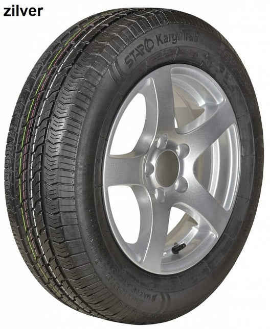 Kargotrail Komplettrad auf Leichtmetallfelge 175R14 (Lochkreis 5x112) 700kg ET30 Nabendurchmesser 67 mm