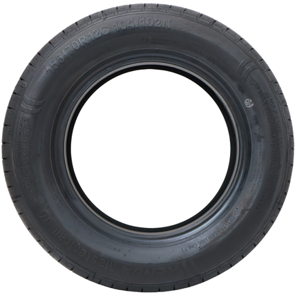 Kargotrail Tubeless Reifen Anhänger - 155/70R12C - Tragfähigkeit: 900 kg - 104N