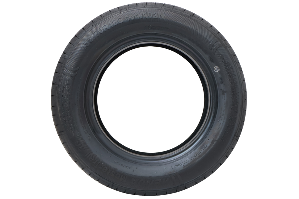 Kargotrail Tubeless Reifen Anhänger - 155/70R12C - Tragfähigkeit: 900 kg - 104N