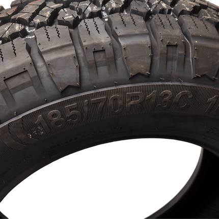 Kargotrail Tubeless Reifen Anhänger - 185/70R13 - Off-Road - Tragfähigkeit: 950 kg - 106/104N