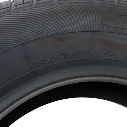 Kargotrail Tubeless Reifen Anhänger - 195/70R14C - Tragfähigkeit: 900kg