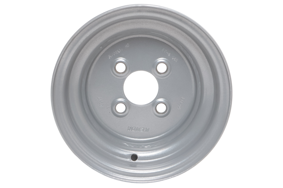 Kenda Anhänger Felge 10 Zoll - 6.00Ix10 - Lochkreis: 4x100 - Tragfähigkeit: 750 kg - Nabendurchmesser: 60 mm - ET-4